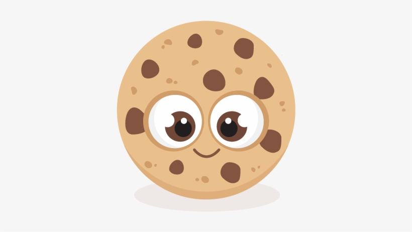 Cookie - Cute Chocolate Chip Cookie, transparent png download