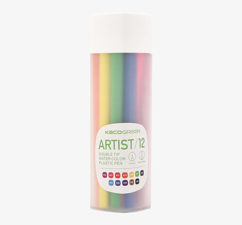 Kaco Artist Art Color Double Pen Watercolor Pen Design - Watercolor Painting, transparent png download