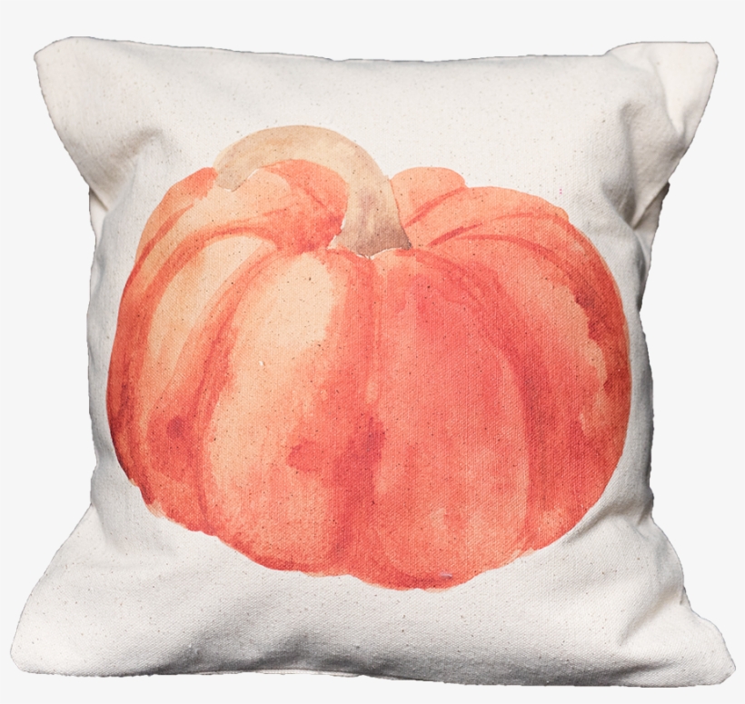 Watercolor Pumpkin - Cushion, transparent png download