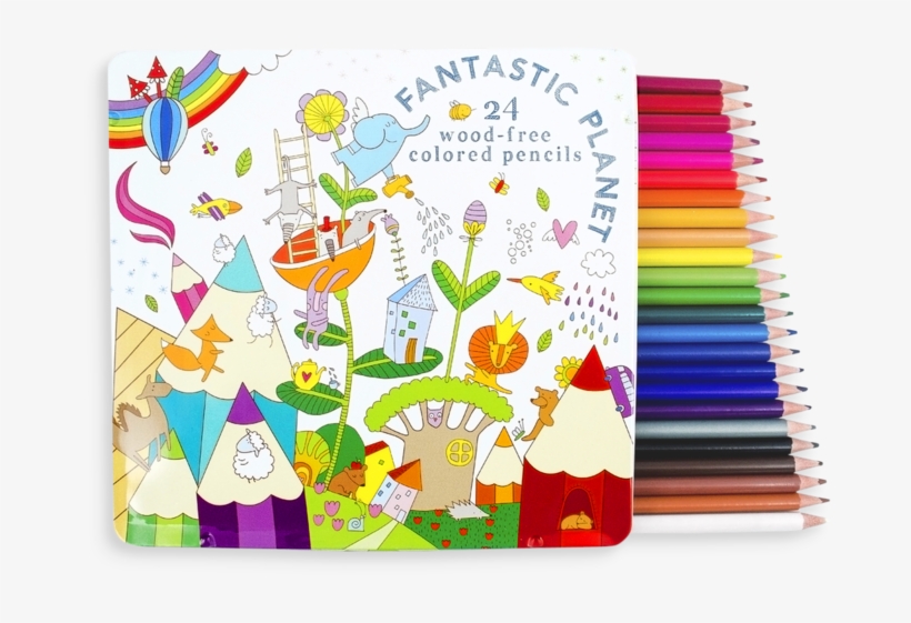 Fantastic Planet Colored Pencils - Fantastic Planet Wood Free Colored Pencils Set, transparent png download