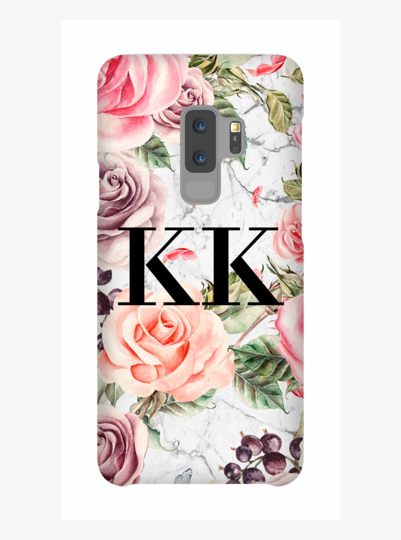 Personalised Watercolor Floral Initials Samsung Galaxy - Samsung Galaxy S9, transparent png download