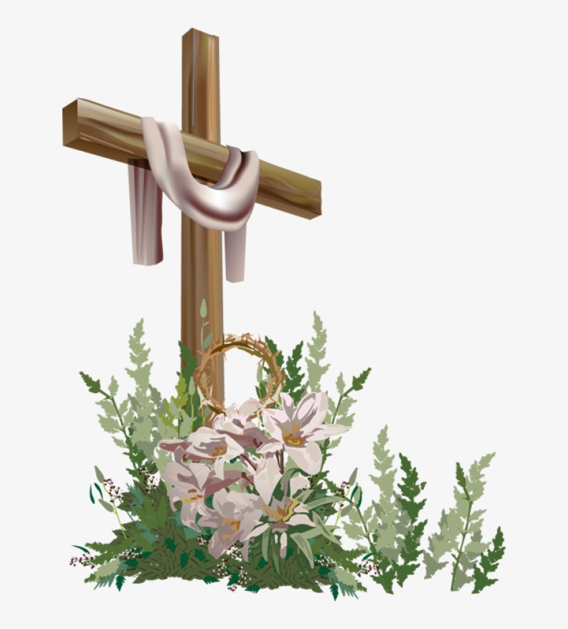 Gibsons United Church Clip Art Black And White Library - Easter Cross Png, transparent png download