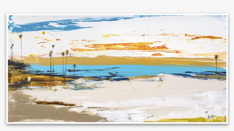Coastal Modern Impressionist Art - Painting, transparent png download