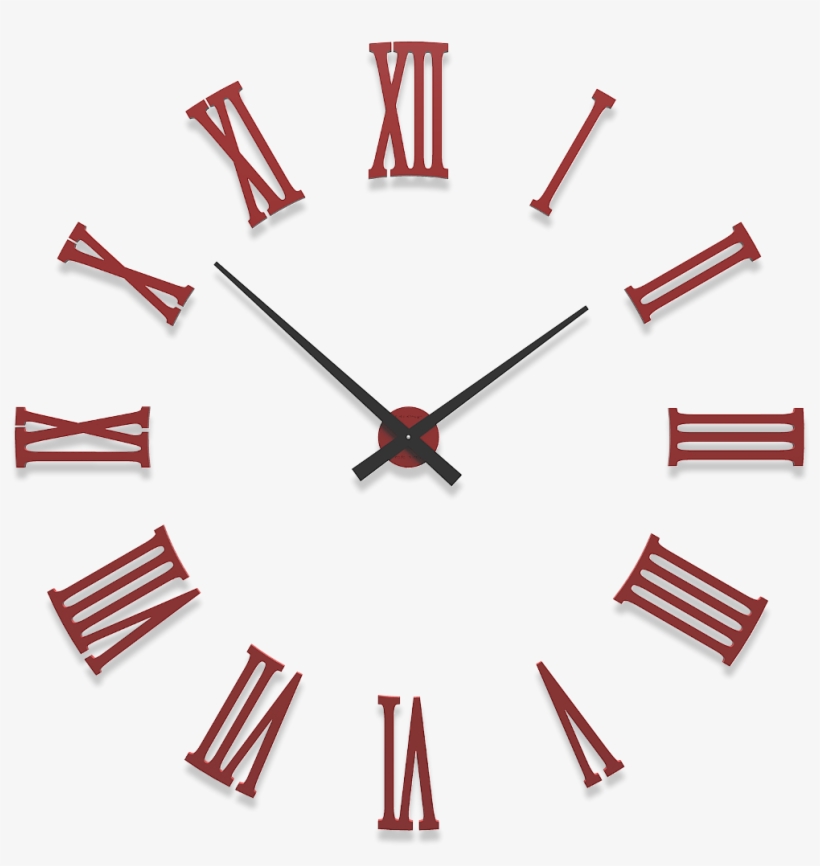 Large Wall Clocks With Roman Numerals Da Vinci Diy - Wall Clock Design Png, transparent png download