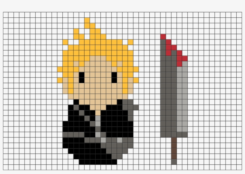 Final Fantasy Cloud Pixel, transparent png download