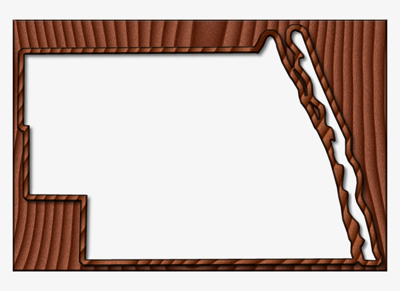 A Map Of Indian River With The Map Area Carved From - River, transparent png download