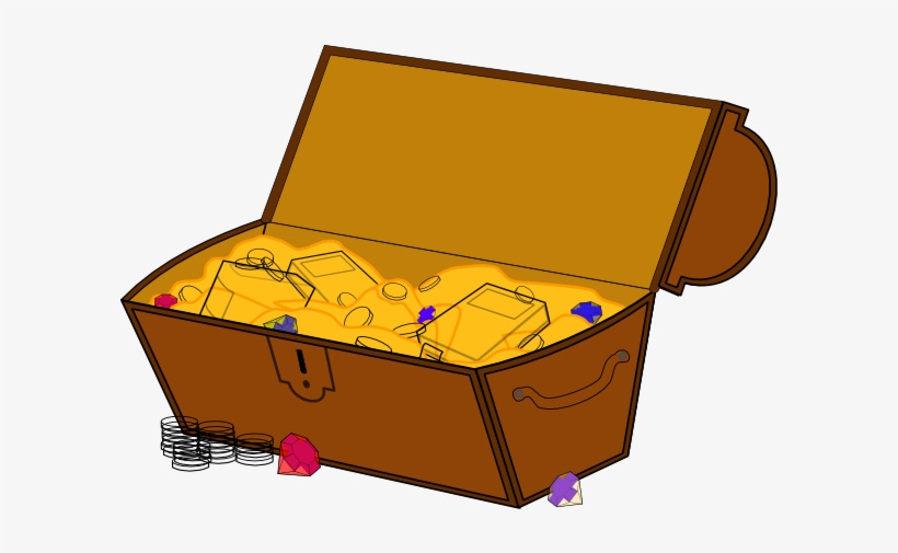 Free Treasure Chest Clip Art - Treasure Chest Clipart Png, transparent png download