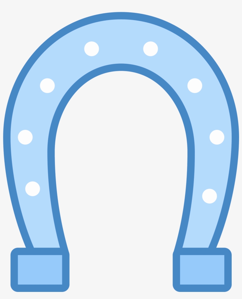 The Icon Is A Horseshoe That Is Placed With The Round - Icon, transparent png download