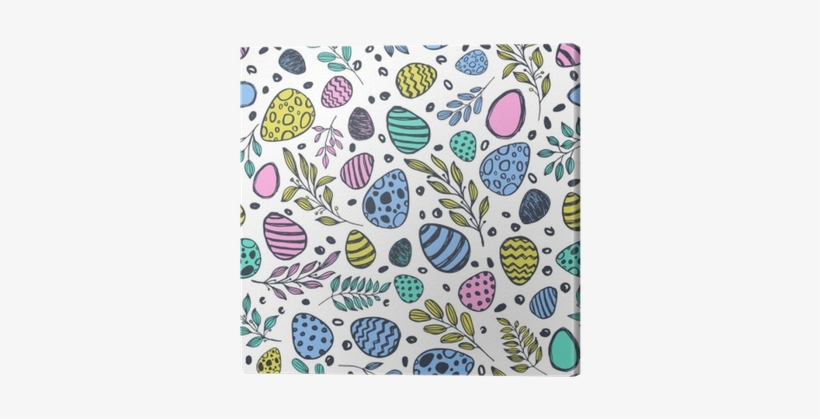 Vector Doodle Easter Seamless Pattern - Easter, transparent png download