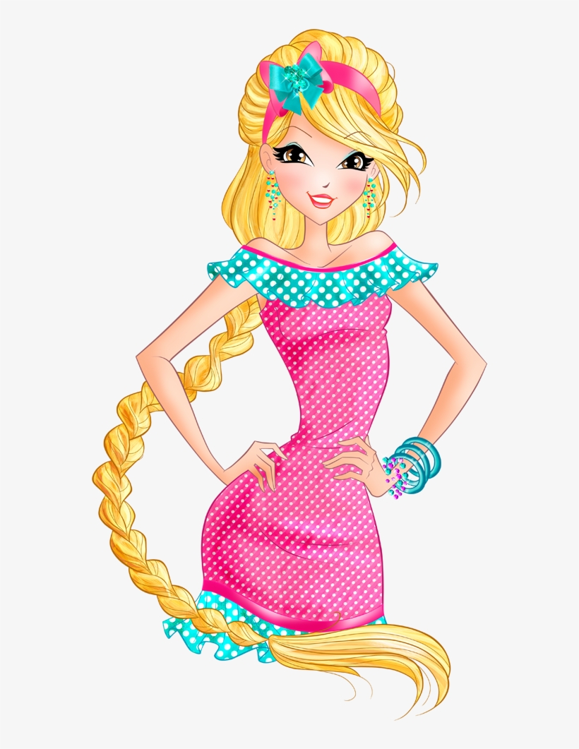 World Of Winx Chef Chic Stella Strawberry Dotted Outfit - World Of Winx Fashion, transparent png download