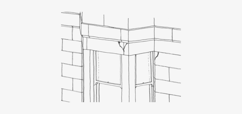 Bay And Oriel Window Cracksjohn Gilbertnote Cracks - Sketch, transparent png download