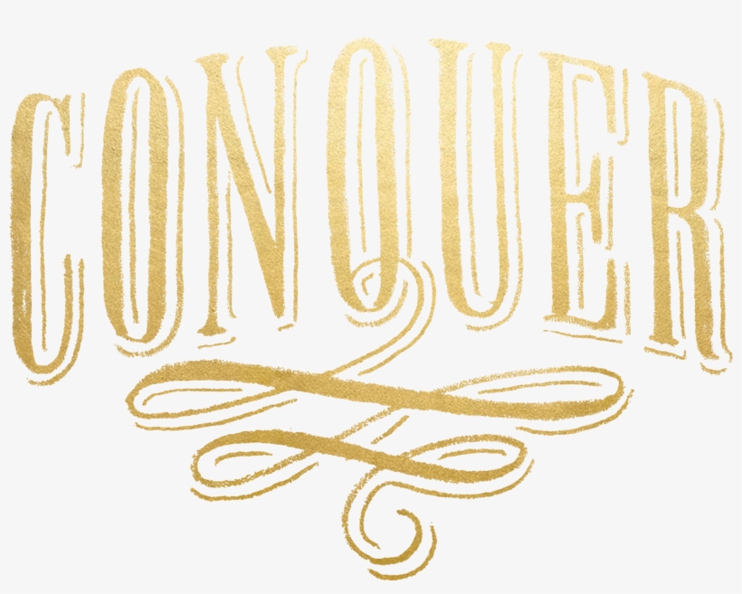 Tattly Conquer Gold Dana Tanamachi 00 V=1531940432 - Calligraphy, transparent png download