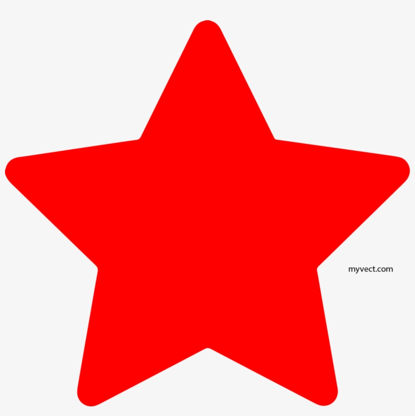 Red Star Vector - Red Star Clipart, transparent png download