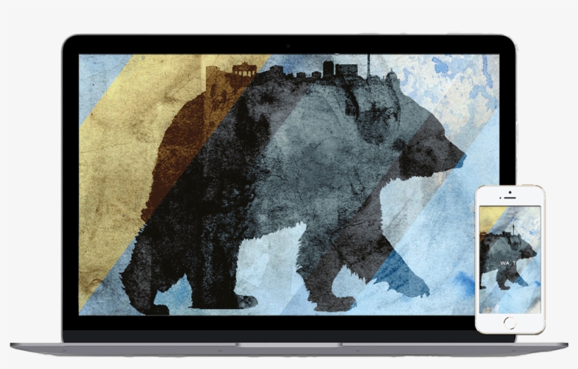 Beautiful Berlin-themed Designs For Your Desktop And - Grizzly Bear, transparent png download