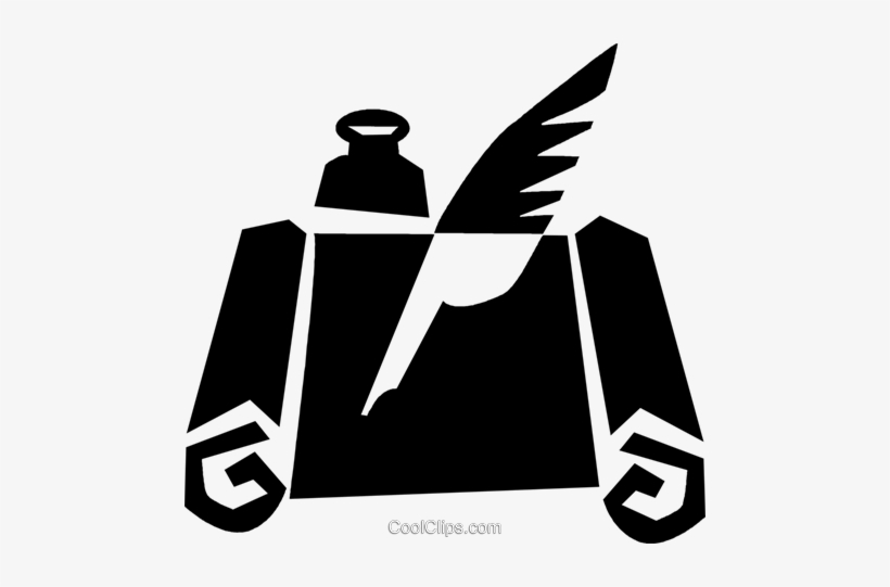 Parchment And Feather Pen Royalty Free Vector Clip - Illustration, transparent png download