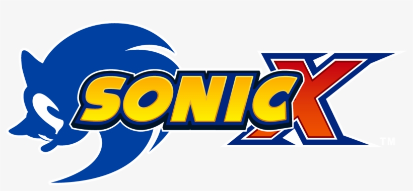 Sonicx English White Border - Sonic X Logo, transparent png download
