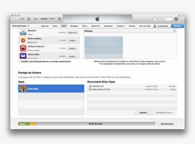 1200px Koloreyes Ios Itunes Filesharing - Itunes Enable Disk Use, transparent png download