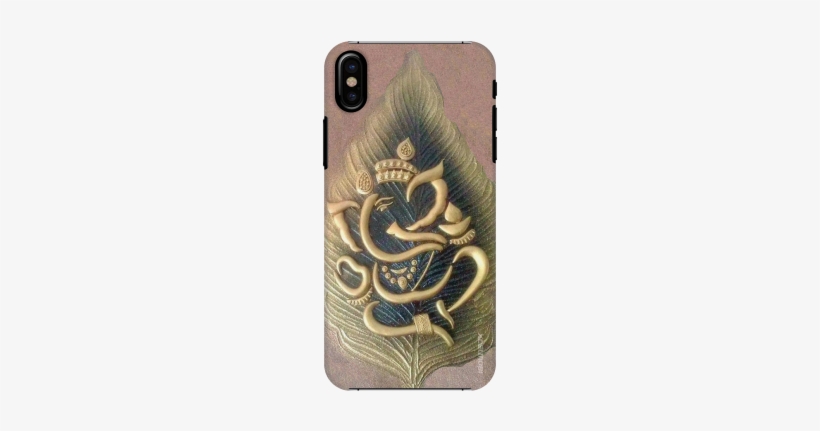 Gold Ganesha Slim Back Cover For Apple Iphone X - Crescent, transparent png download