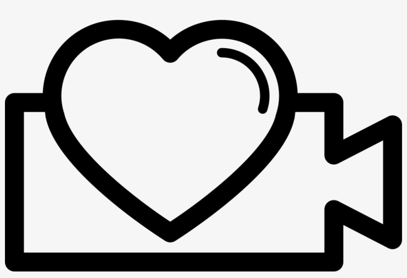 Video Symbol With Heart Shape Comments - Symbol, transparent png download