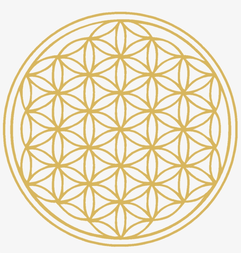 Flower Of Life - Blume Des Lebens Gold, transparent png download