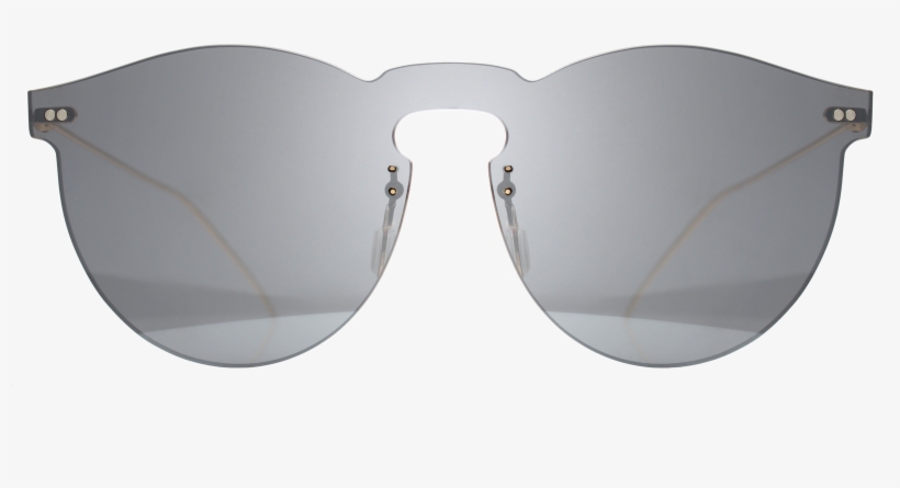 Leonard Mask With Metal Mirrored Lenses Front V=1510355476 - Illesteva Leonard Mask Sunglasses | Metal, transparent png download