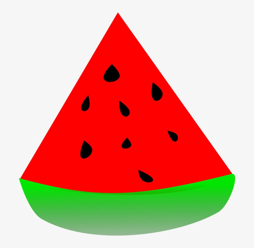 Piece Of Watermelon Png Clipart - Sandia Rojo, transparent png download