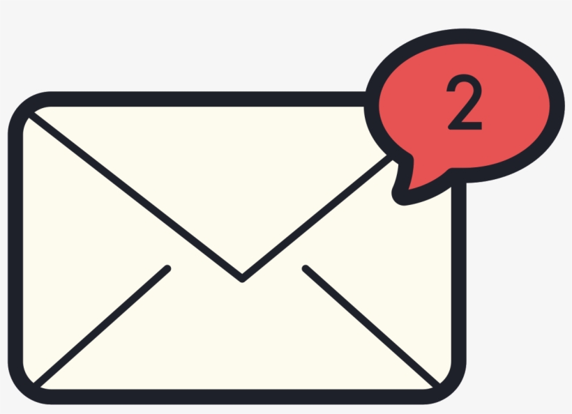 Envelope Number Icon - Email, transparent png download