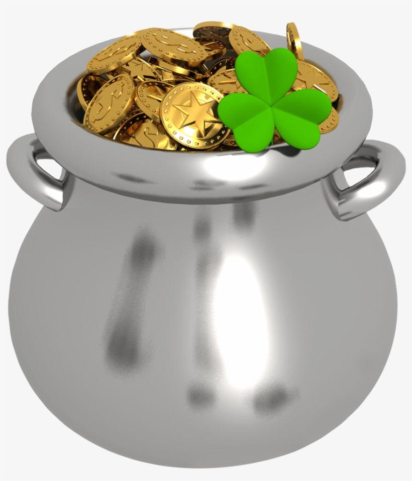 Pot Of Gold Clipart No Background Collection - Gold, transparent png download