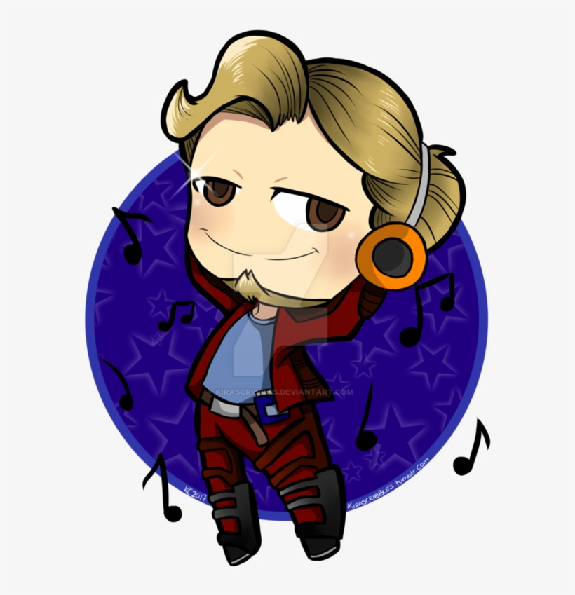 Black And White Library Star Lord By Kirascribbles - Drawing, transparent png download