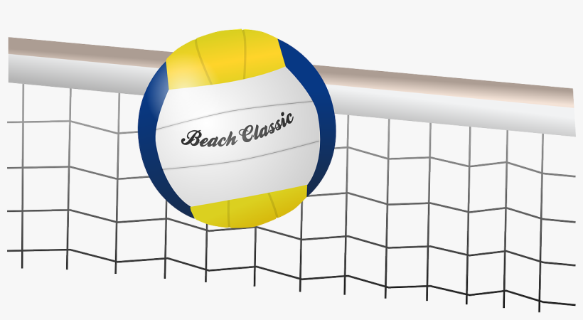 Volleyball,beach - Volleyball Ball And Net, transparent png download