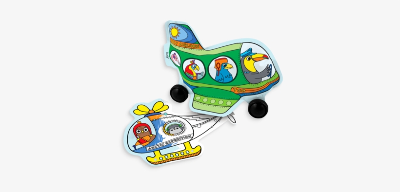 Helicopter And Airplane Coloring Toys From The 3d Colorables - Toy, transparent png download