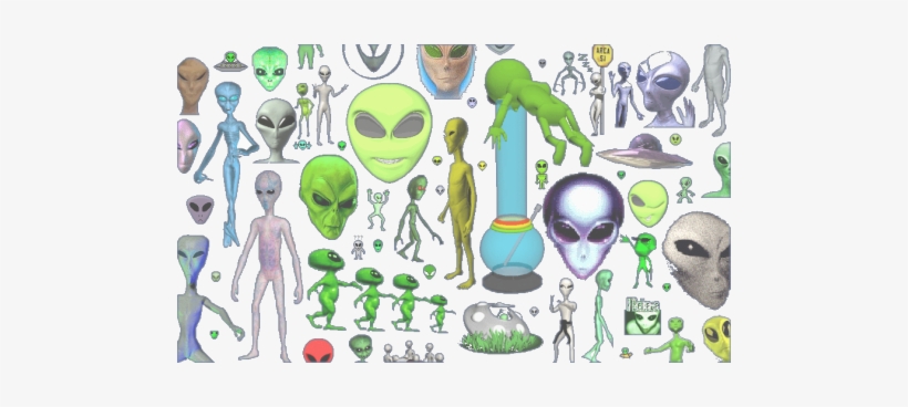 Lol Believe Bong Lmao Collage Png Alien Transparent - Extraterrestrial Life, transparent png download