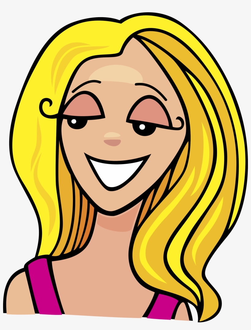 Blonde - Blonde Woman Cartoon Character, transparent png download