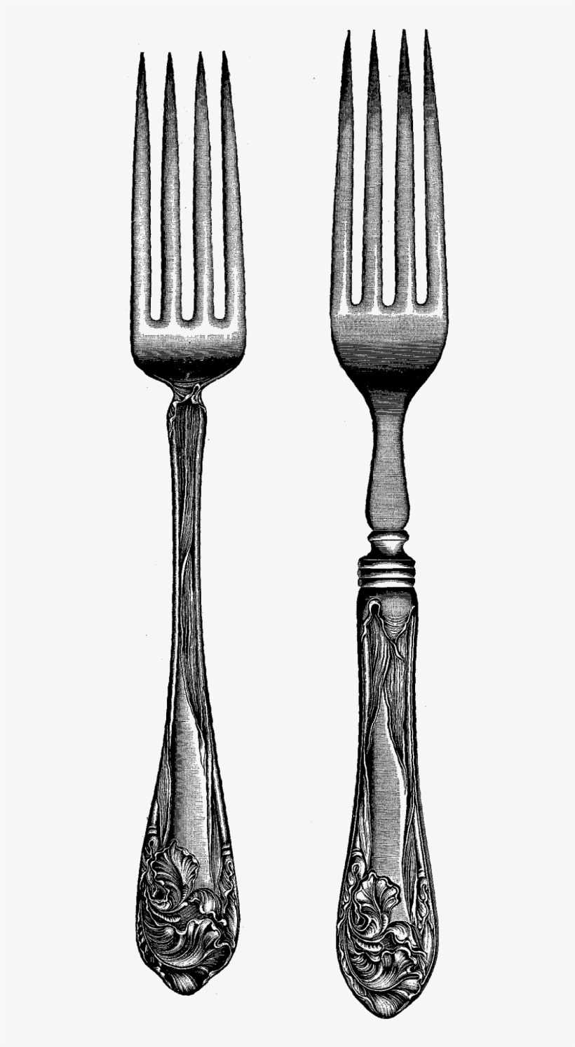 Fork Clipart Vintage Fork - Cutlery, transparent png download