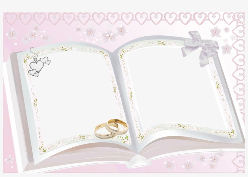 Transparent Pink Wedding Frame Wedding Pics, Wedding - Psd, transparent png download
