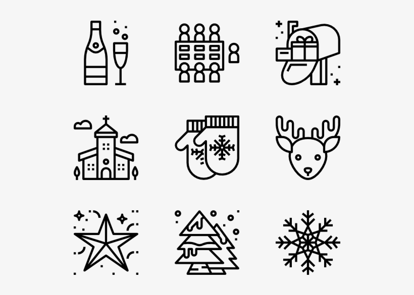 Banner Royalty Free Library Cookie Icons Free Christmas - Family Icon Outline Png, transparent png download