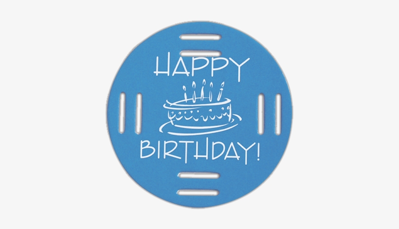 Happy Birthday Blue Fobbie - Label, transparent png download