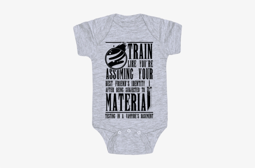 Train Like Cloud Baby Onesy - Onesie, transparent png download