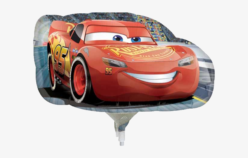 Includes One Lightning Mcqueen 10" Mini Shape Foil - Cars 3 Lightning Mcqueen Shape Foil Balloon, transparent png download