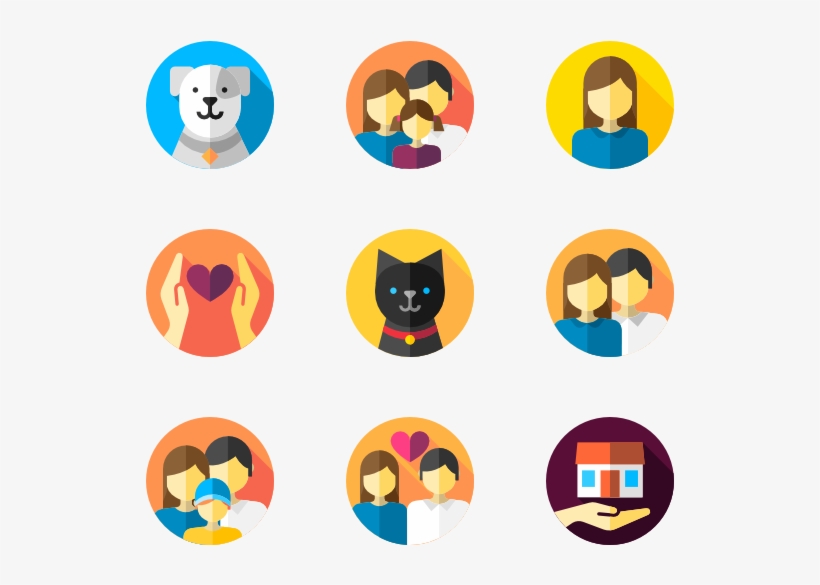 Family Life - Flat Icon Png Family, transparent png download