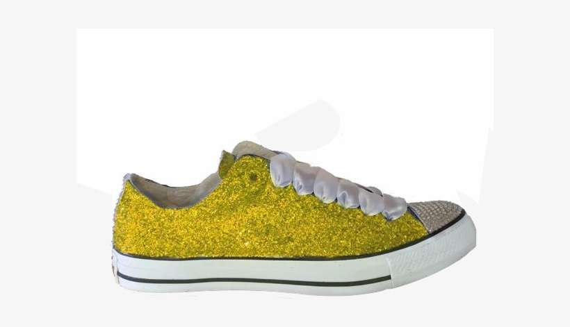 yellow sparkly converse