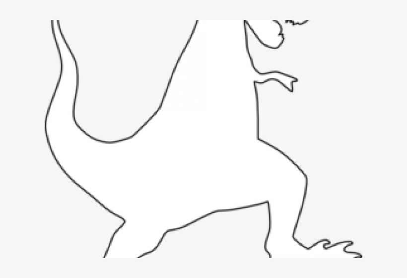 Tyrannosaurus Rex Clipart Silhouette - Tyrannosaurus, transparent png download