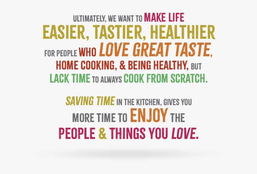 Ultimately, We Want To Make Life Easier, Tastier, Healthier - Cooking, transparent png download