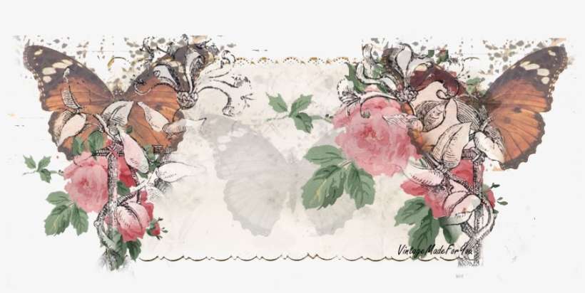 Free Blog Header To Blogger 2 And 3 Columns - Shabby Chic Flower Png, transparent png download