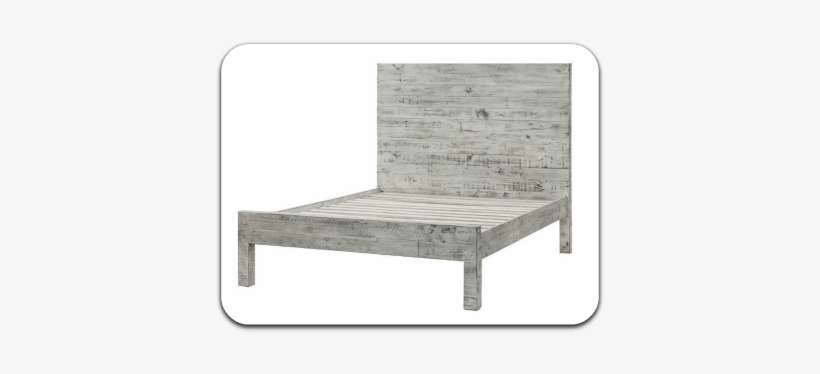 White Shabby Chic Bed Frame - Platform Bed, transparent png download