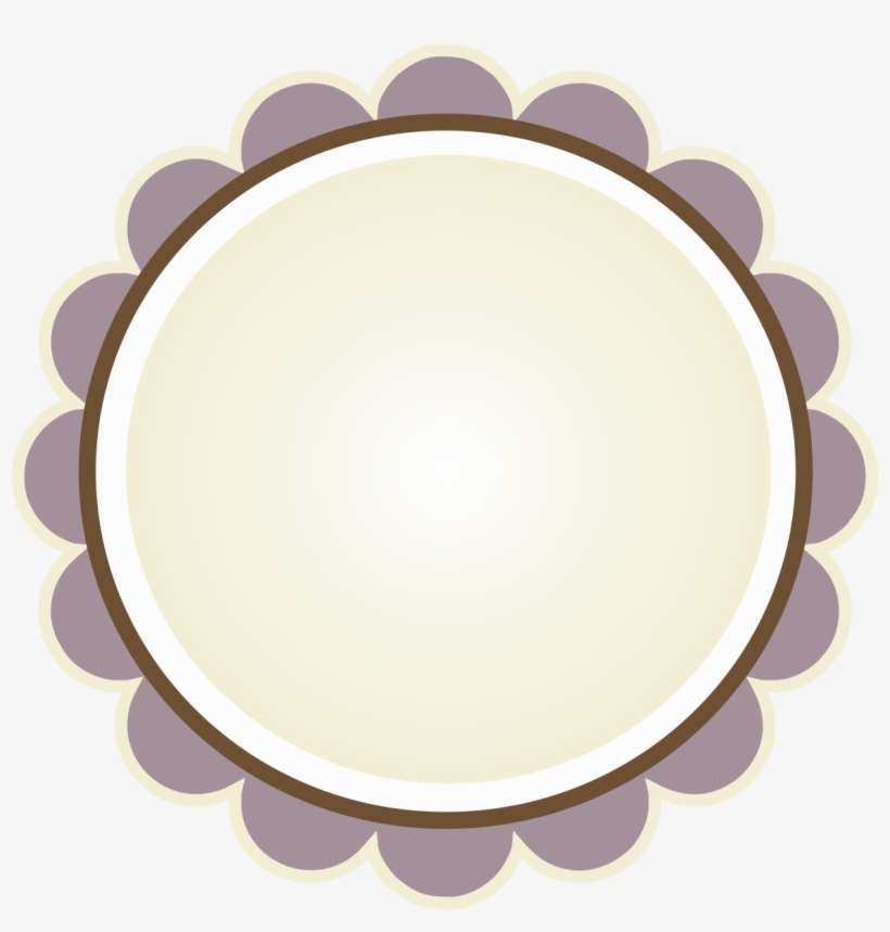 Purple Shabby Chic Sweet - Circle, transparent png download