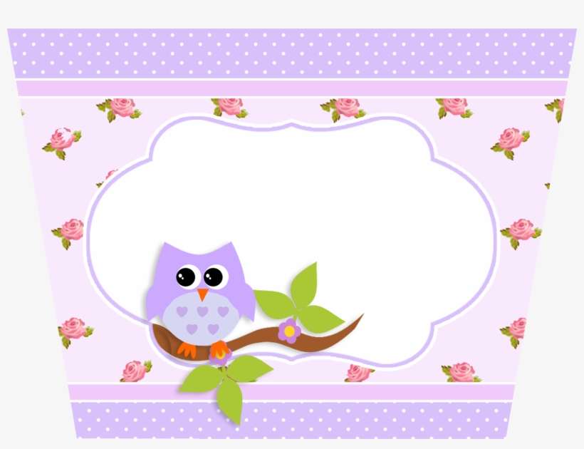 Lilac Owls In Shabby Chic - Png Cartão De Aniversário, transparent png download