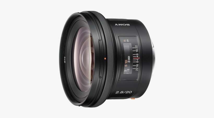 Sal 20f28 - Sony 20mm F2.8 Aps-c Lens, transparent png download