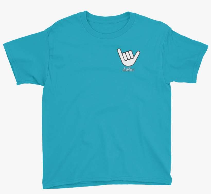 Youth Hang Loose Lacrosse Tee Teal/pink - Marrs Green Shirt, transparent png download