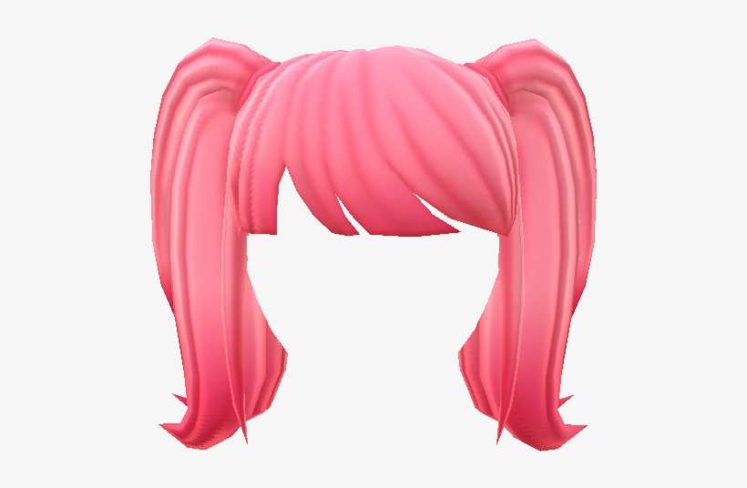 Pinkhair Pigtails Pigtails Hairstyles Hairstyle Hairdo - Transparent Pigtails, transparent png download